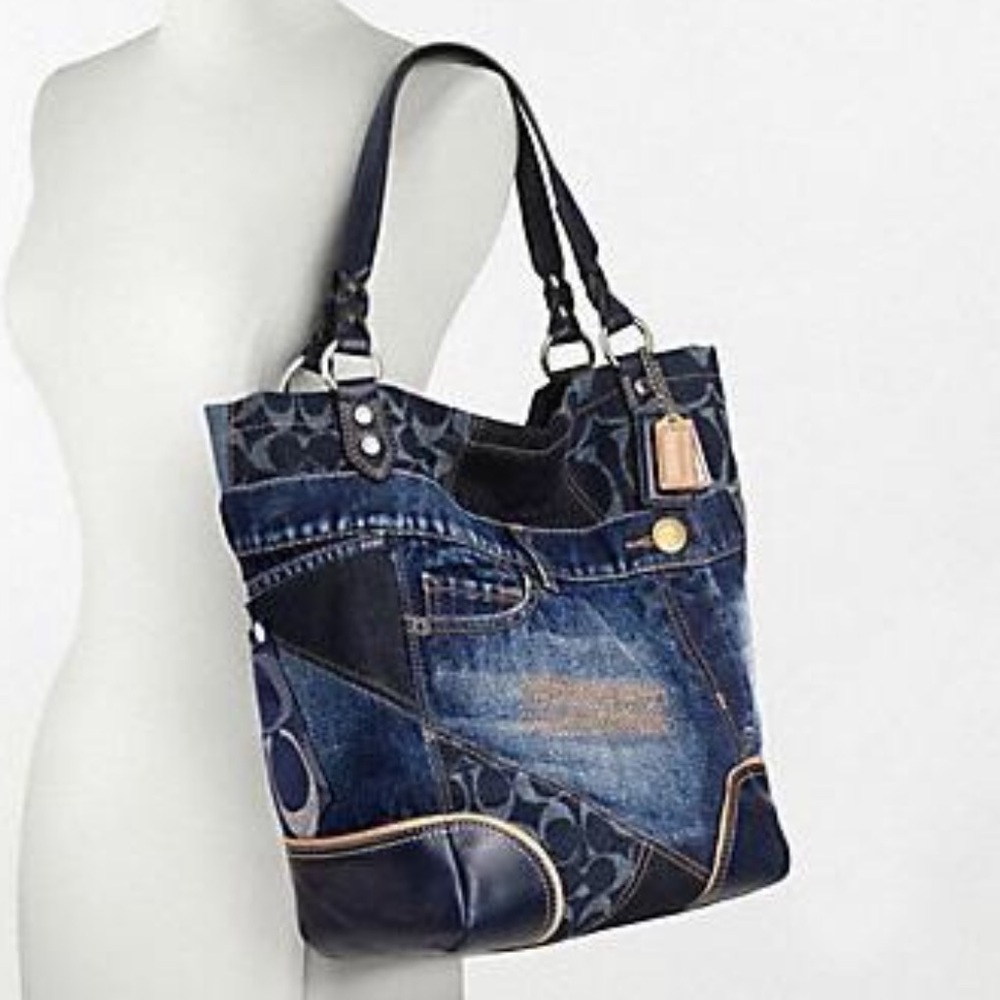 ISO! LE Coach Denim Jean Patchwork Bag #19885